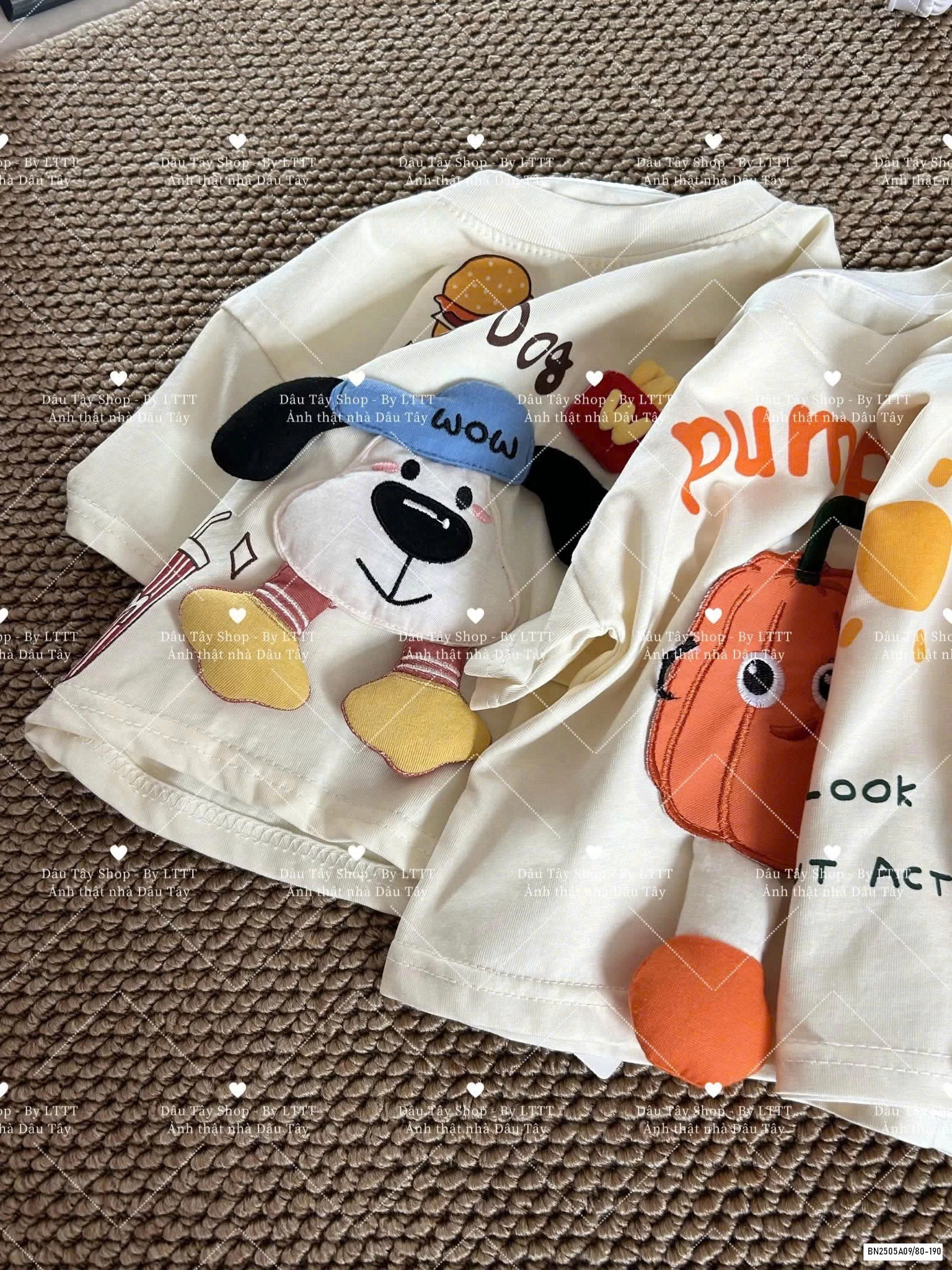 BST ÁO THUN GẮN THÚ CƯNG