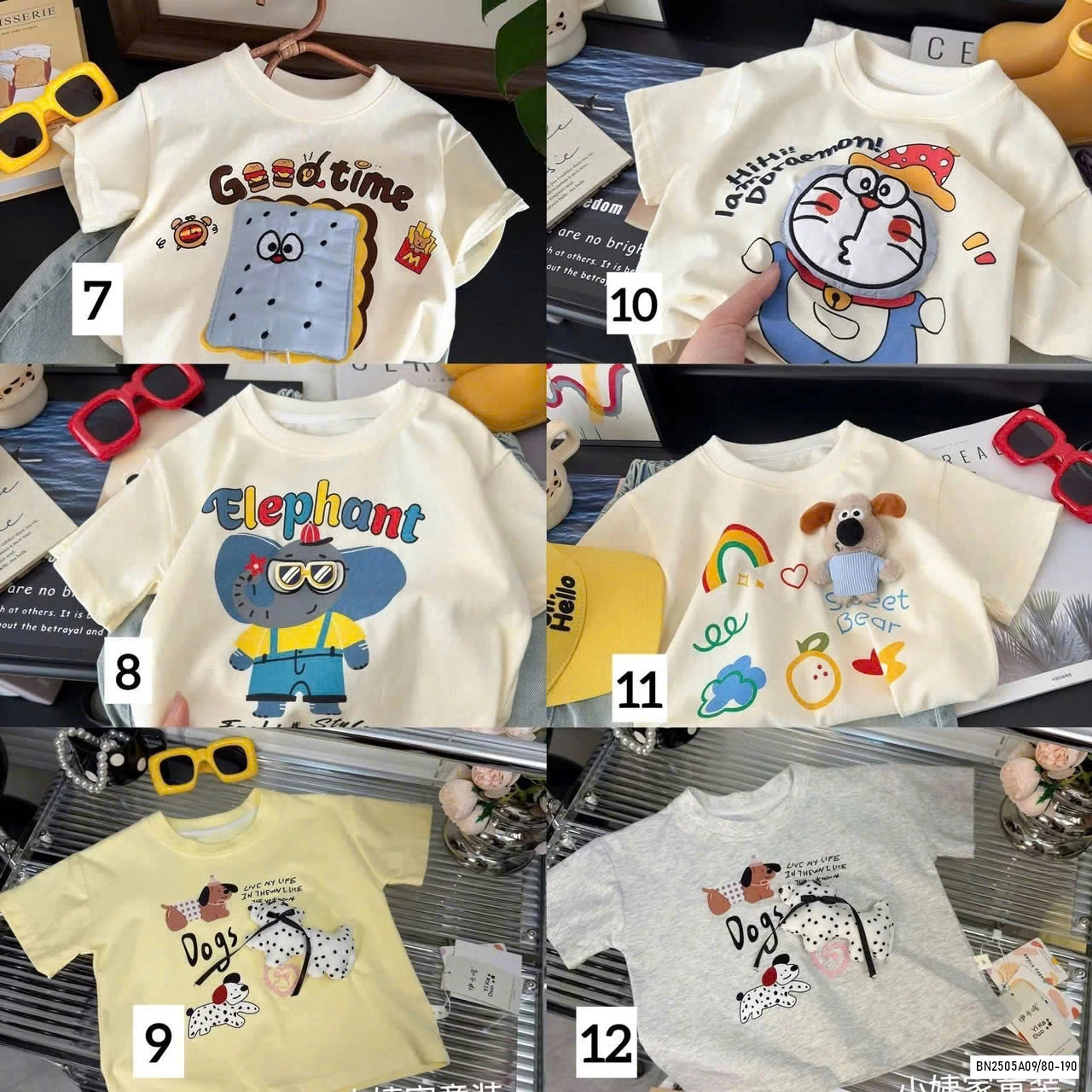 BST ÁO THUN GẮN THÚ CƯNG