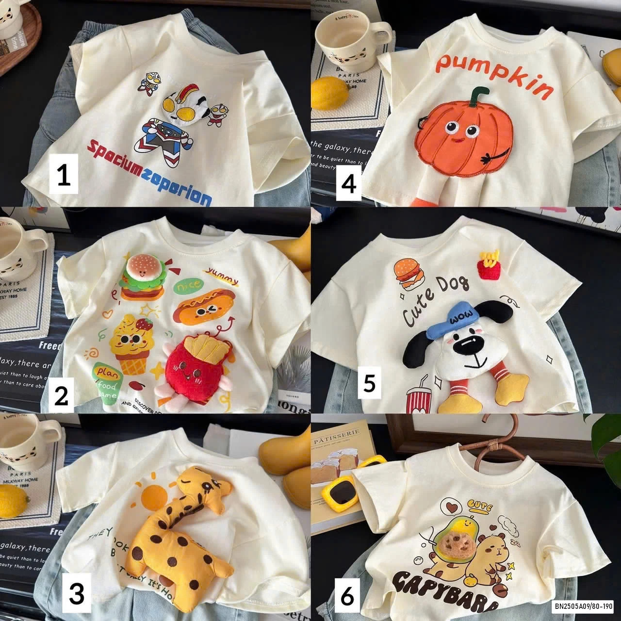 BST ÁO THUN GẮN THÚ CƯNG