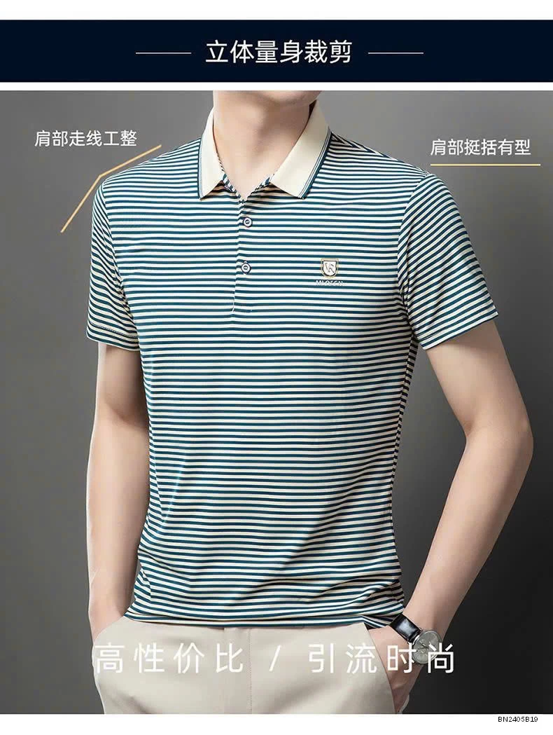 ÁO POLO SỌC NGANG