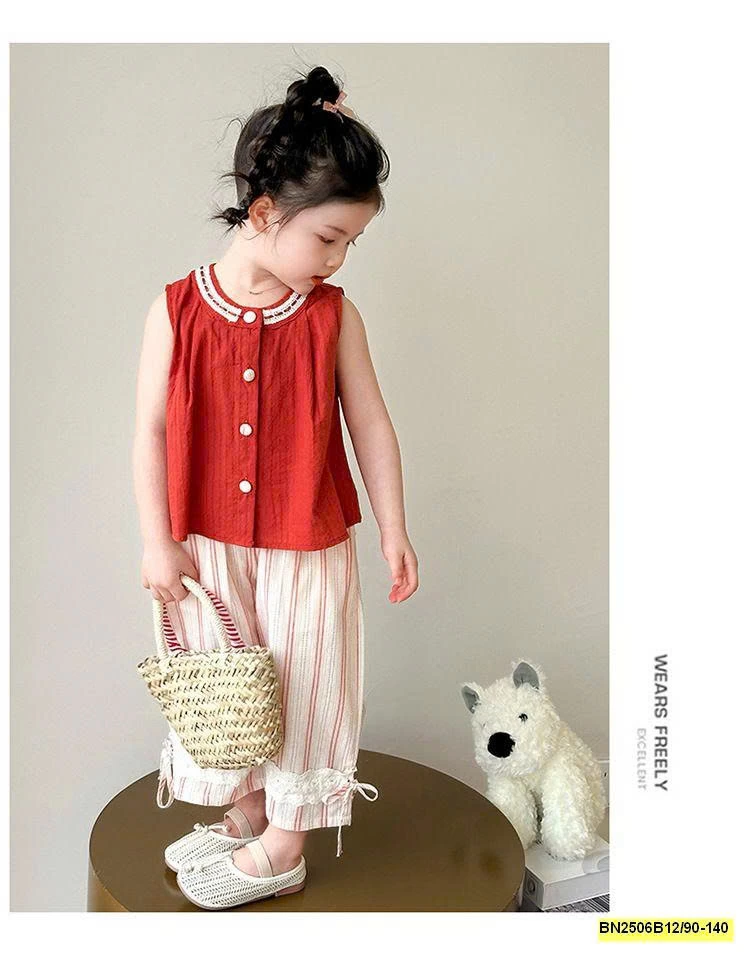 SÉT SƠ MI ĐỎ SÁT NÁCH CỔ TRÒN