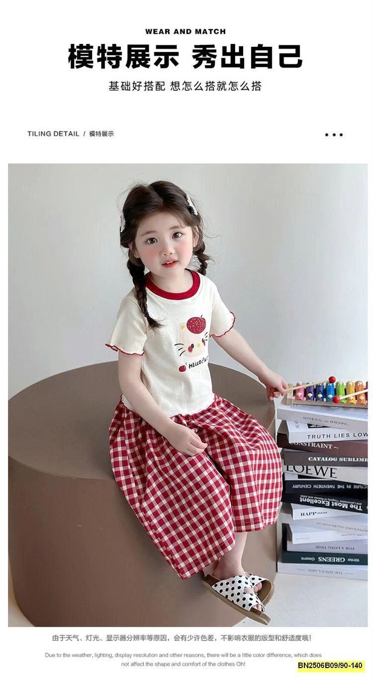 SÉT KITTY CARO ĐỎ