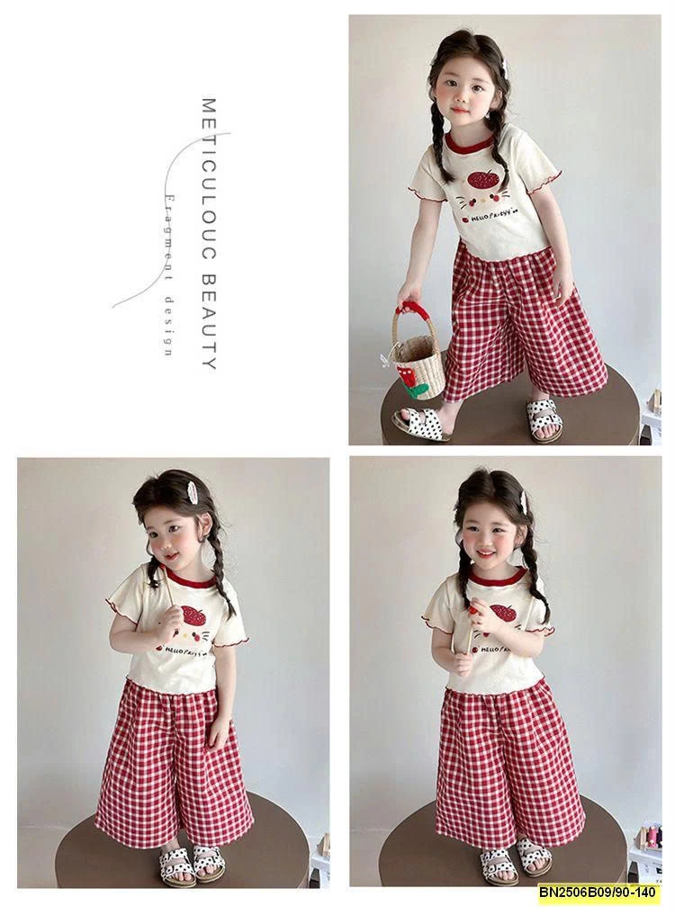 SÉT KITTY CARO ĐỎ