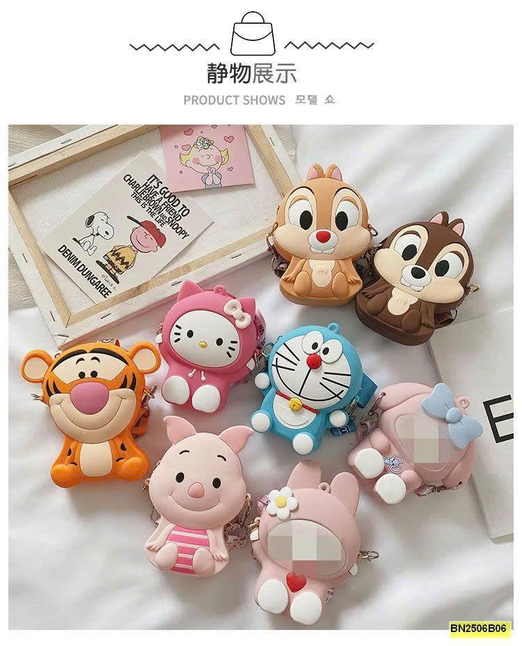 TÚI NHỰA HOẠT HÌNH BÉ ANIME