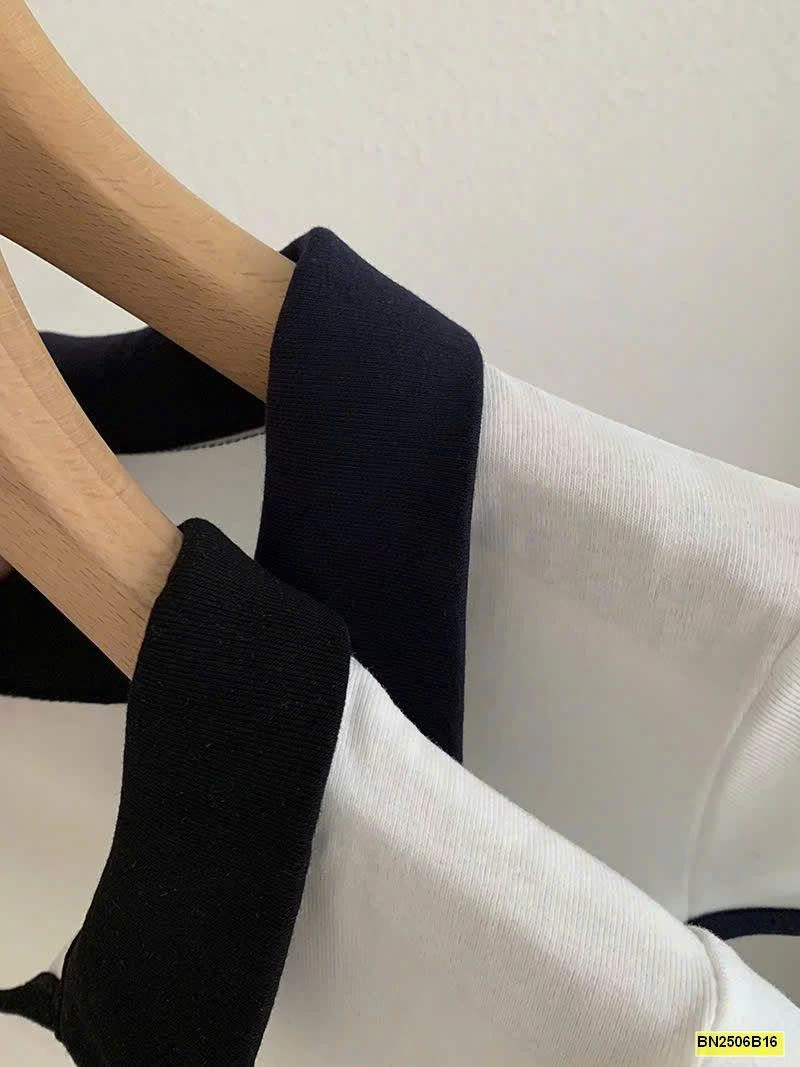 AO THUN TAY HẾN PHỐI CỔ POLO NỮ