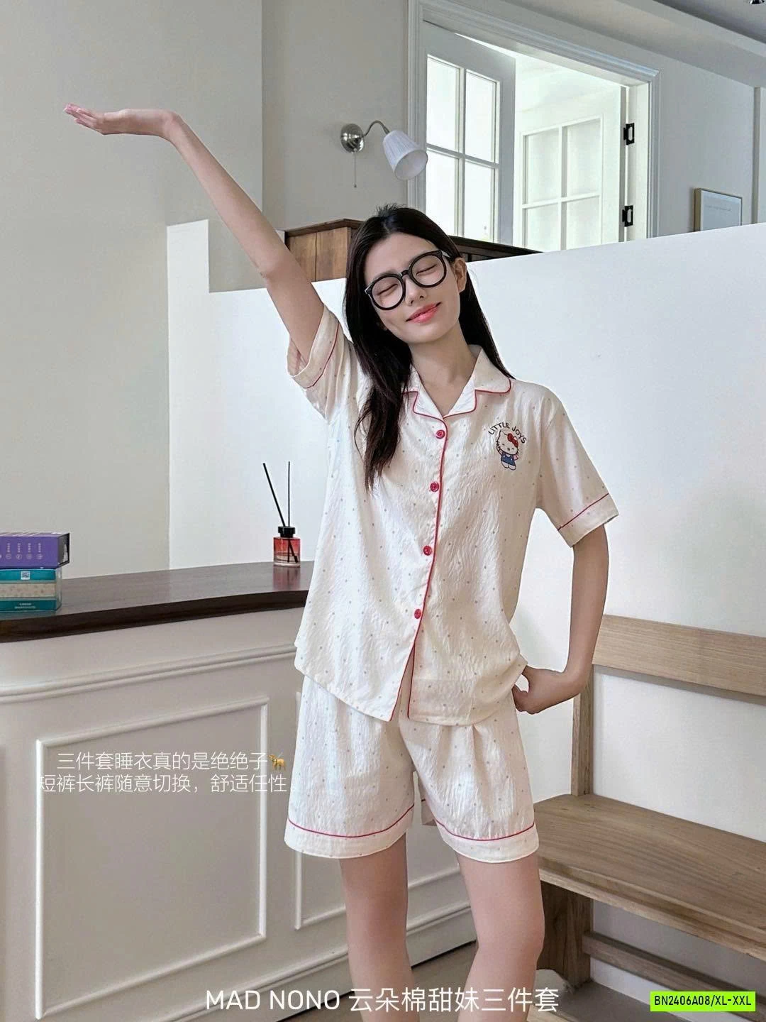 SÉT PIZAMA 3 CHI TIẾT DỄ THƯƠNG