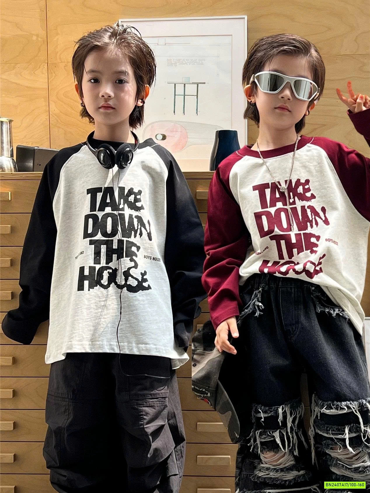 ÁO THUN CHỮ PHỐI MÀU TAY SNIDOLS