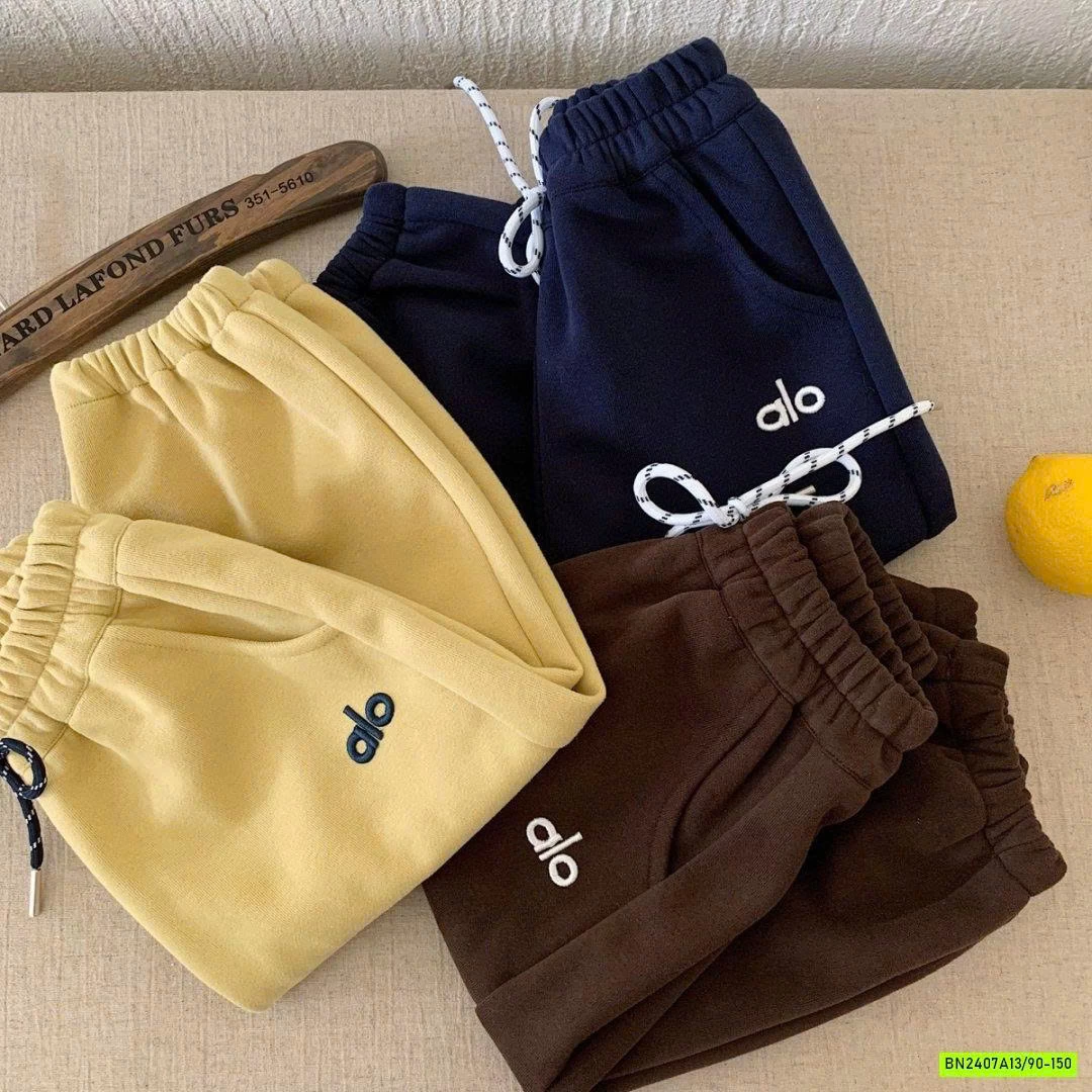 QUẦN NỈ BO GẤU THÊU A.LO