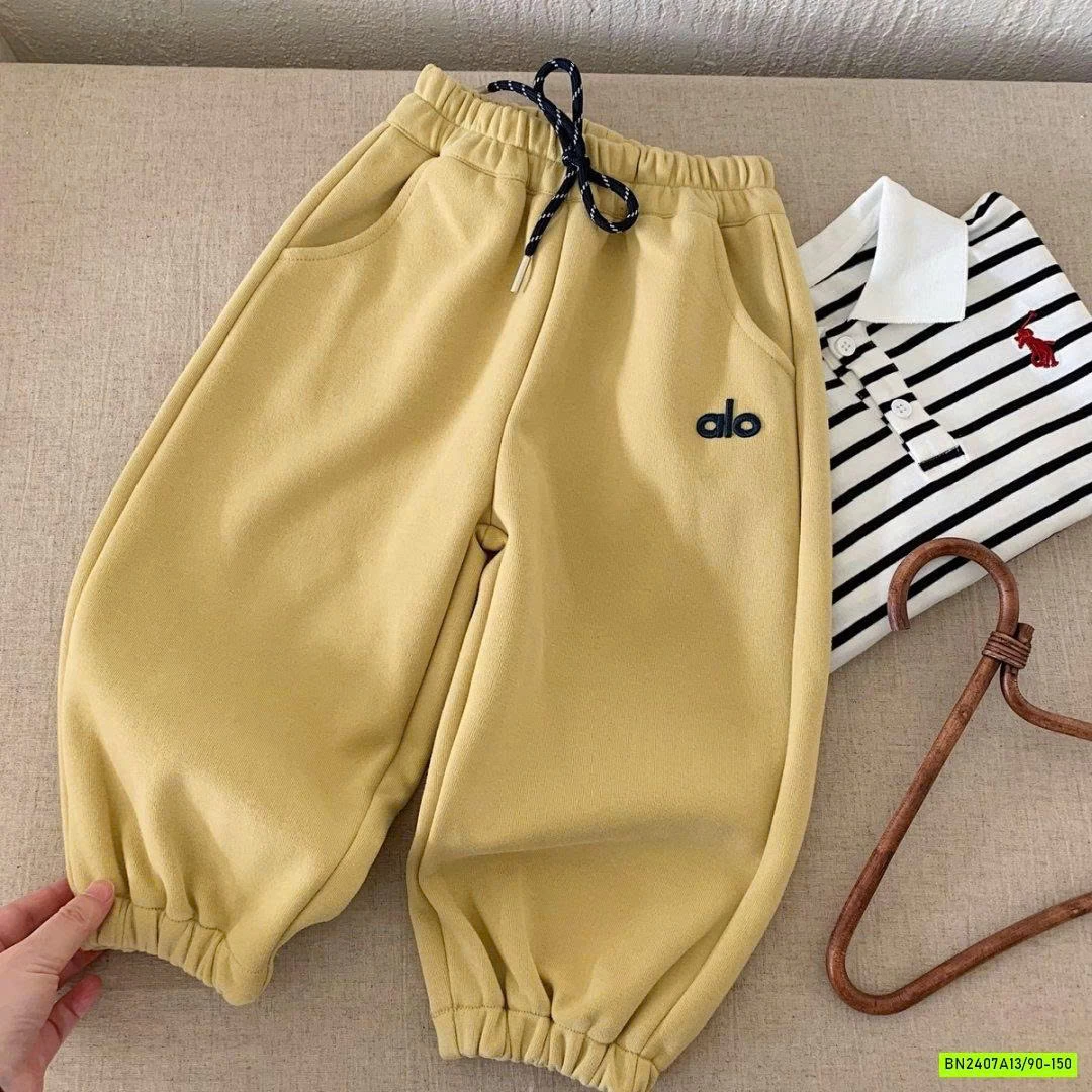 QUẦN NỈ BO GẤU THÊU A.LO