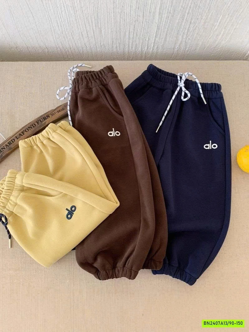 QUẦN NỈ BO GẤU THÊU A.LO