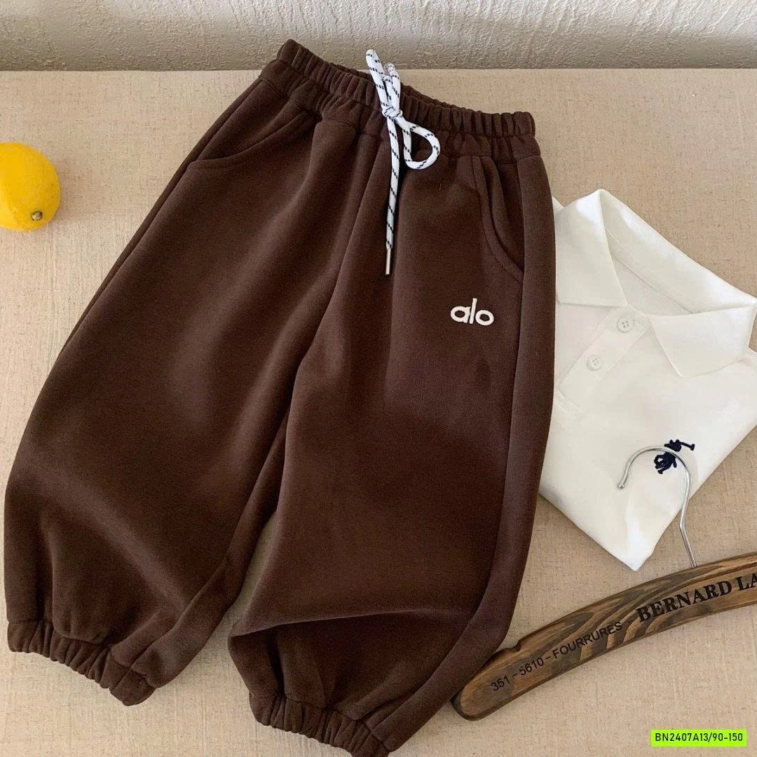 QUẦN NỈ BO GẤU THÊU A.LO