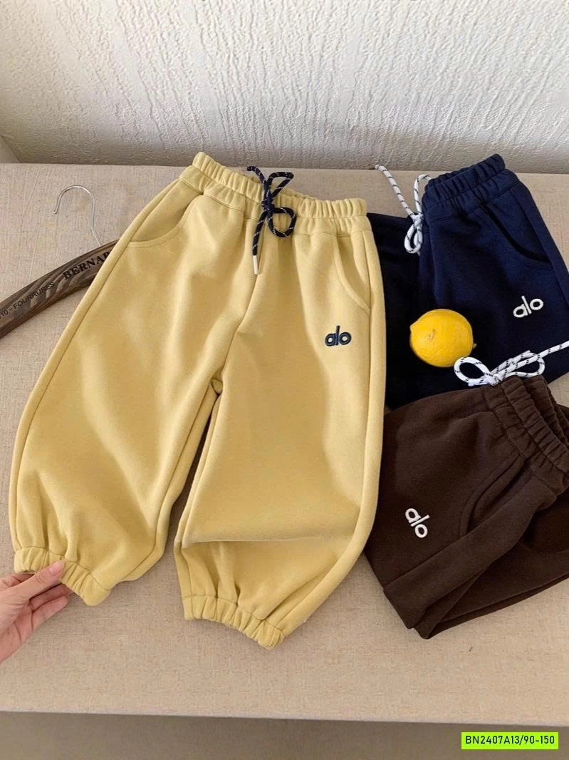 QUẦN NỈ BO GẤU THÊU A.LO