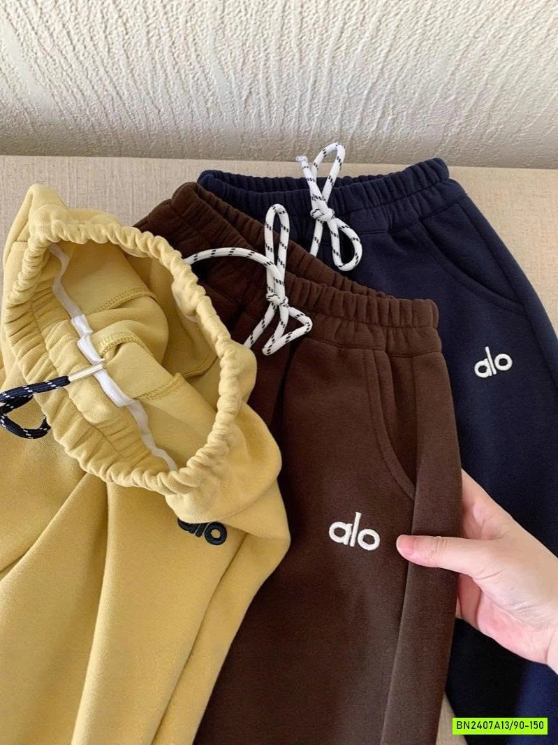 QUẦN NỈ BO GẤU THÊU A.LO