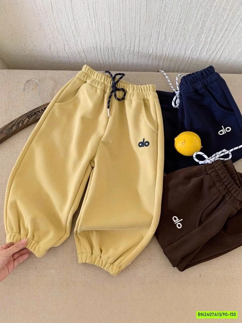 QUẦN NỈ BO GẤU THÊU A.LO