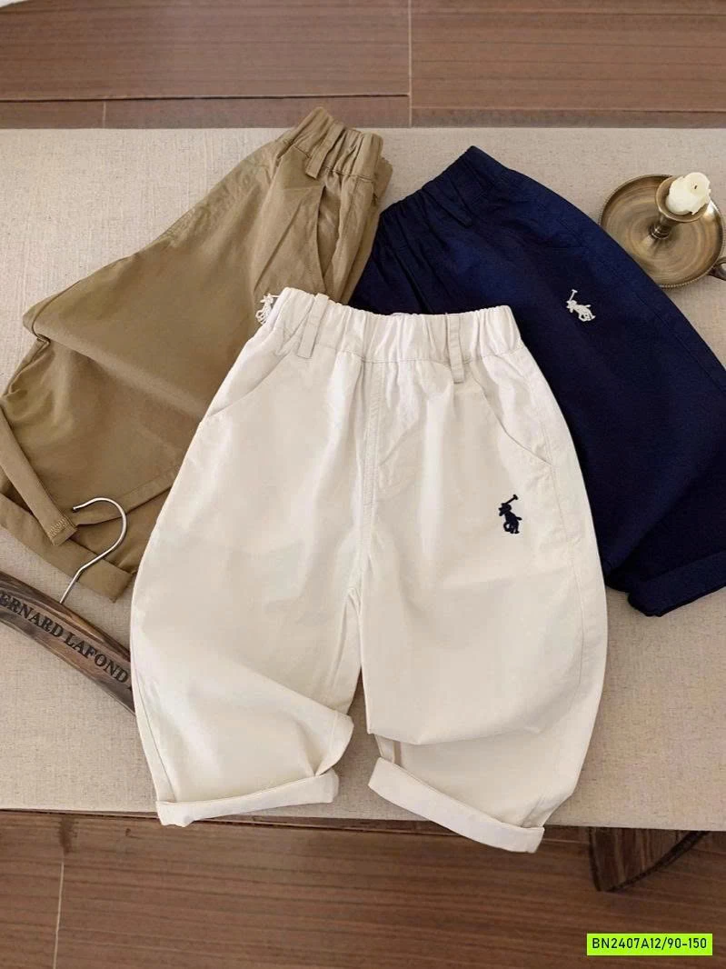 BAGGY THÔ MỀM THÊU LOGO NGỰA