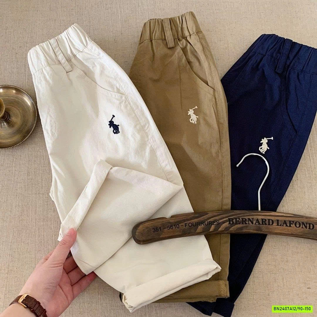 BAGGY THÔ MỀM THÊU LOGO NGỰA