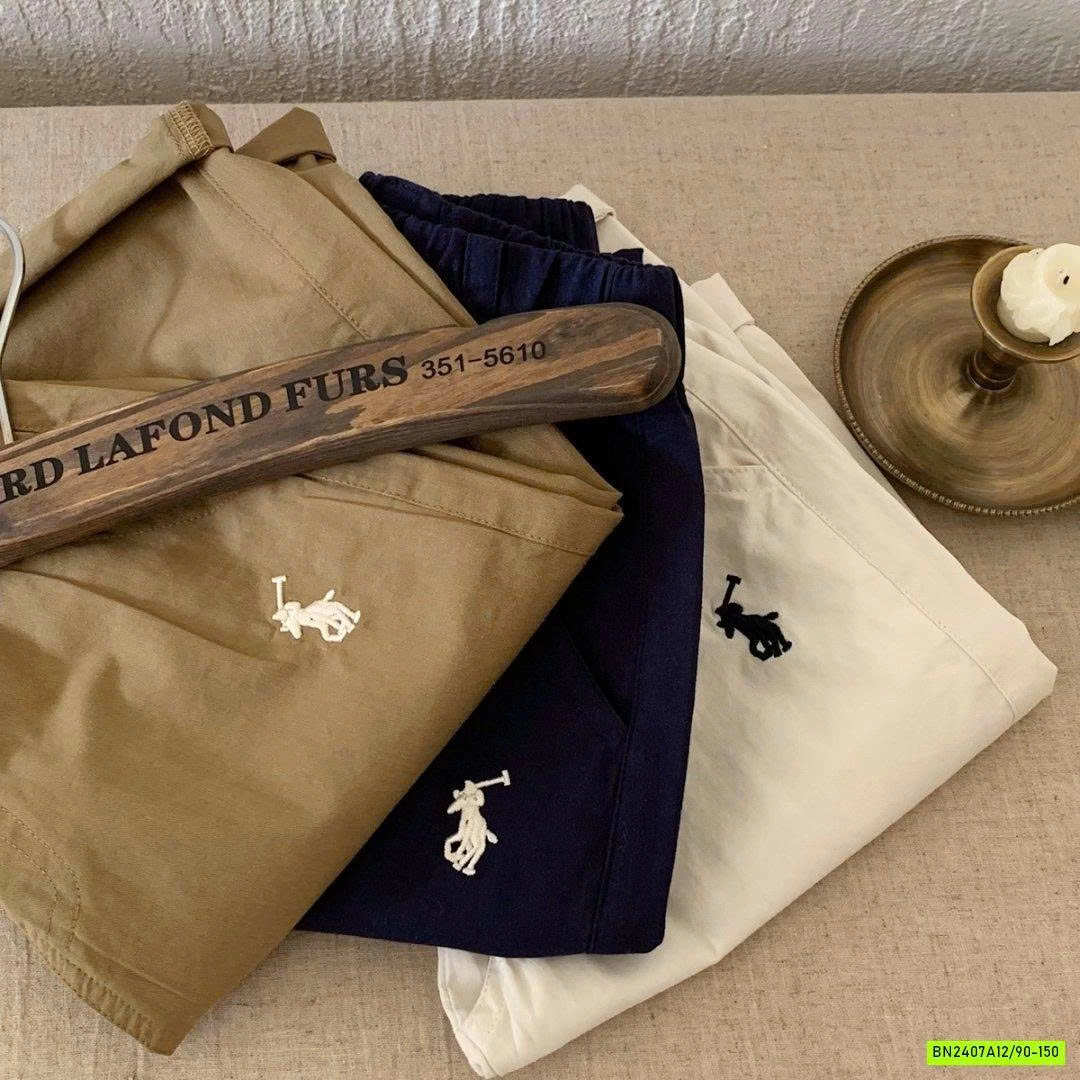 BAGGY THÔ MỀM THÊU LOGO NGỰA