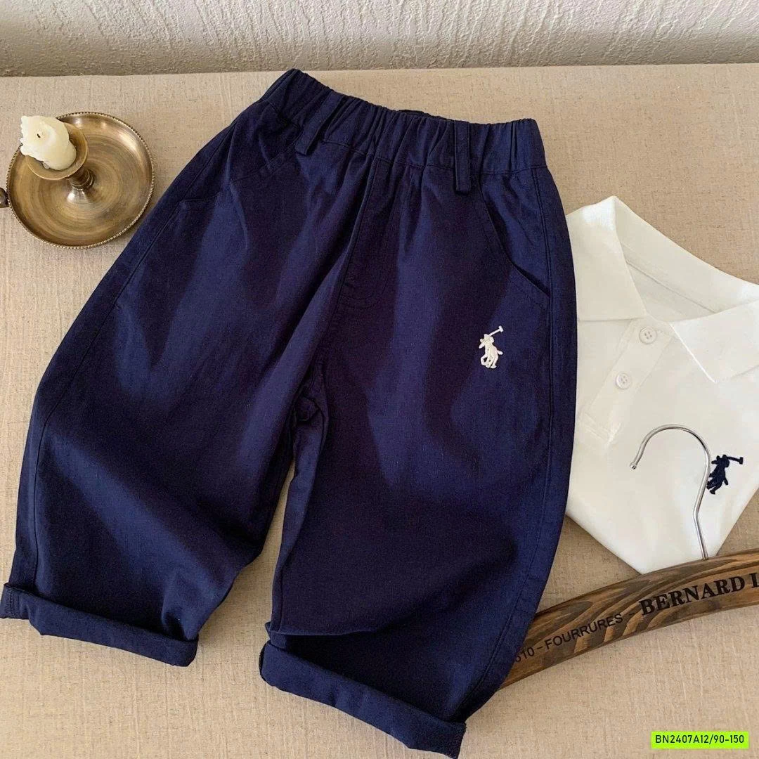 BAGGY THÔ MỀM THÊU LOGO NGỰA