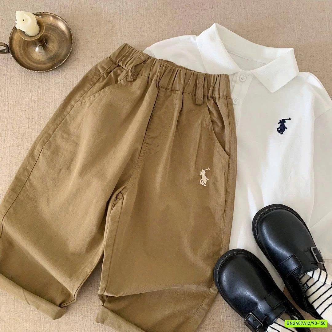 BAGGY THÔ MỀM THÊU LOGO NGỰA