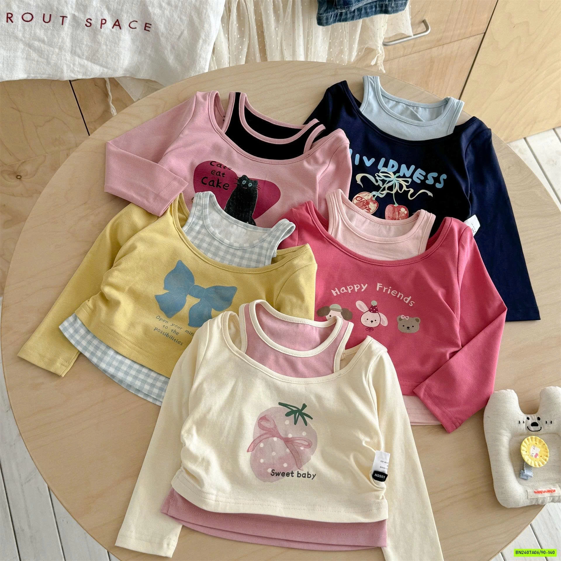 ÁO THUN GIẢ 2 LỚP TRỄ VAI NINGLI