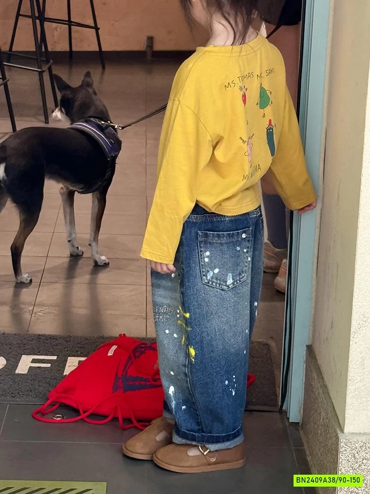 JEANS BAGGY VẢY SƠN