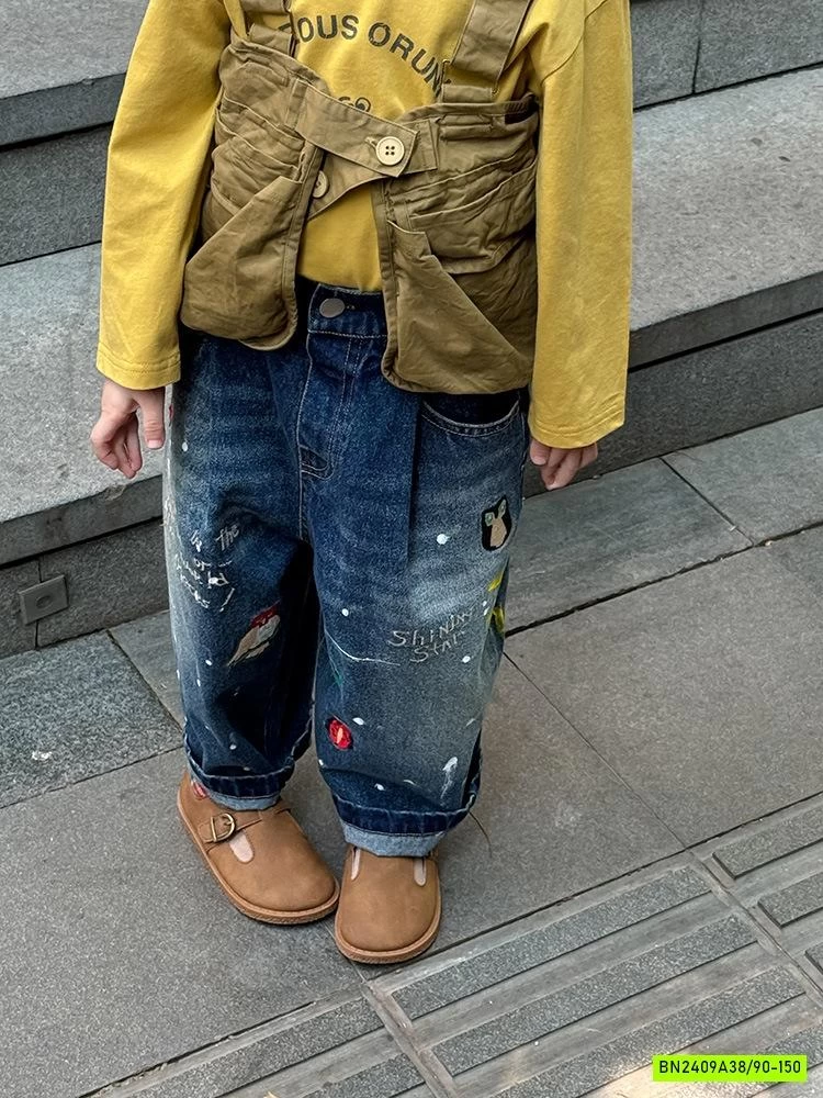 JEANS BAGGY VẢY SƠN