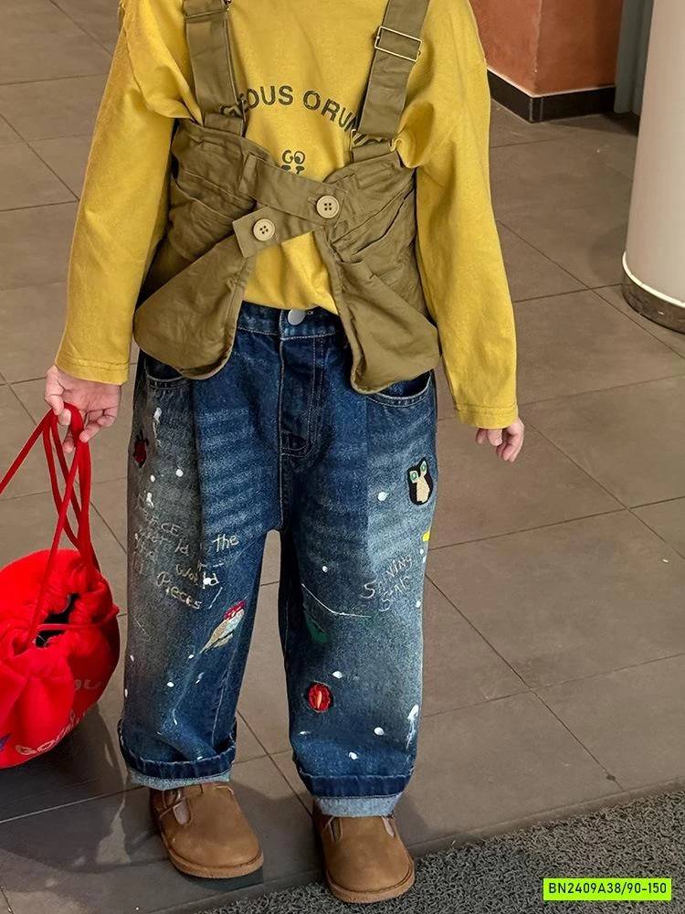 JEANS BAGGY VẢY SƠN