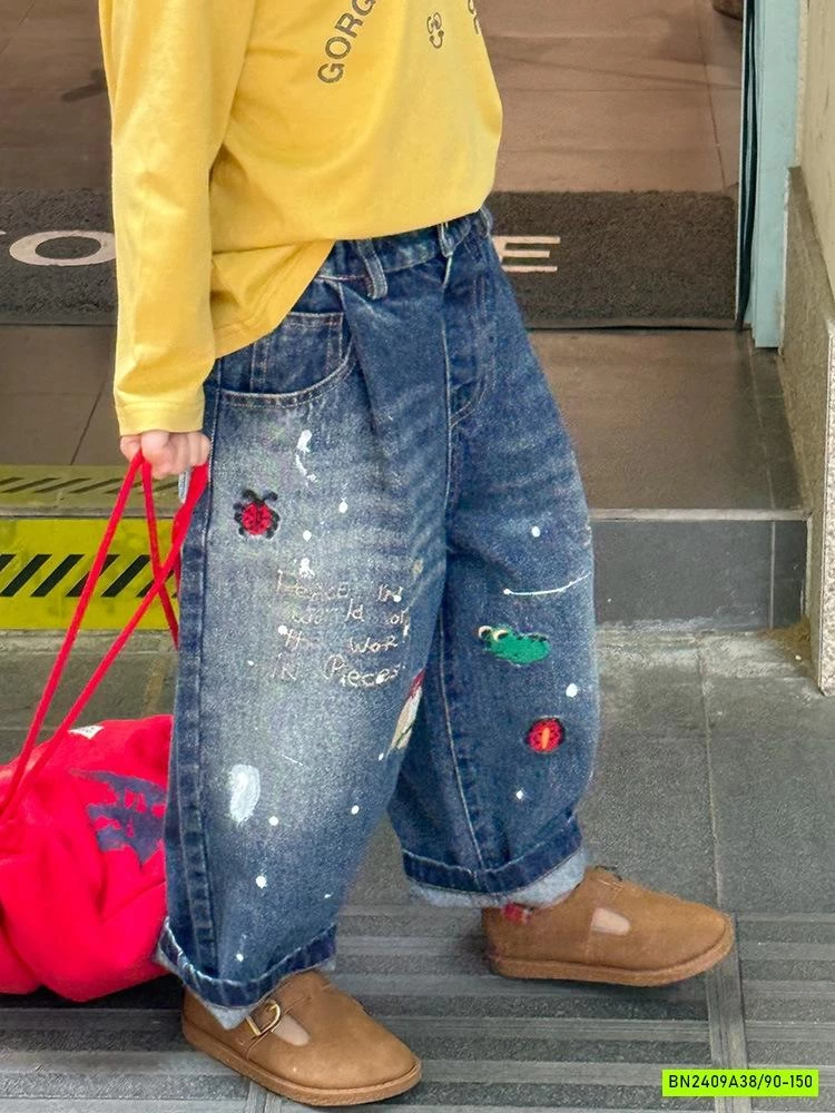JEANS BAGGY VẢY SƠN