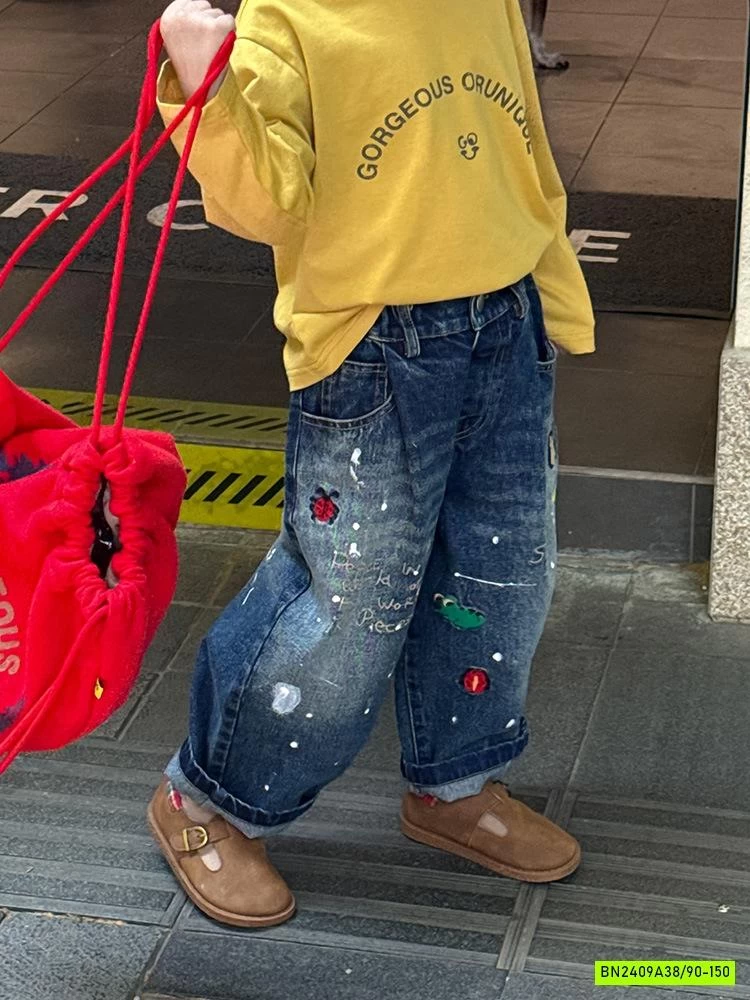 JEANS BAGGY VẢY SƠN