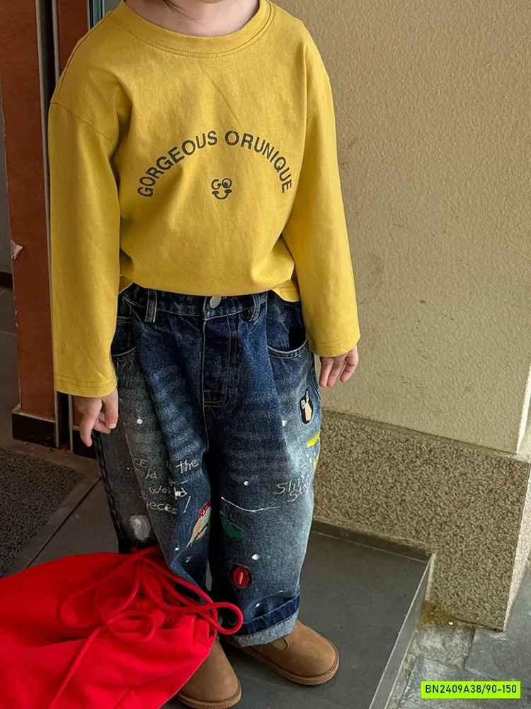 JEANS BAGGY VẢY SƠN