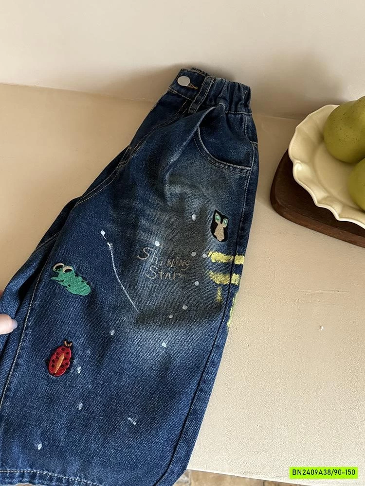 JEANS BAGGY VẢY SƠN