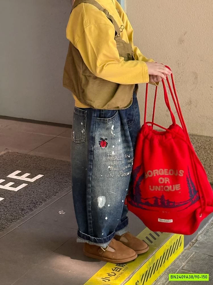 JEANS BAGGY VẢY SƠN