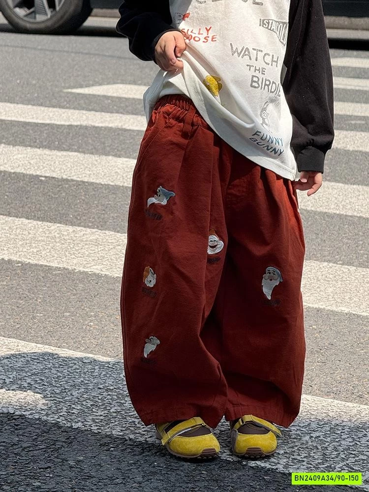 BAGGY THÊU BẢY CHÚ LÙN