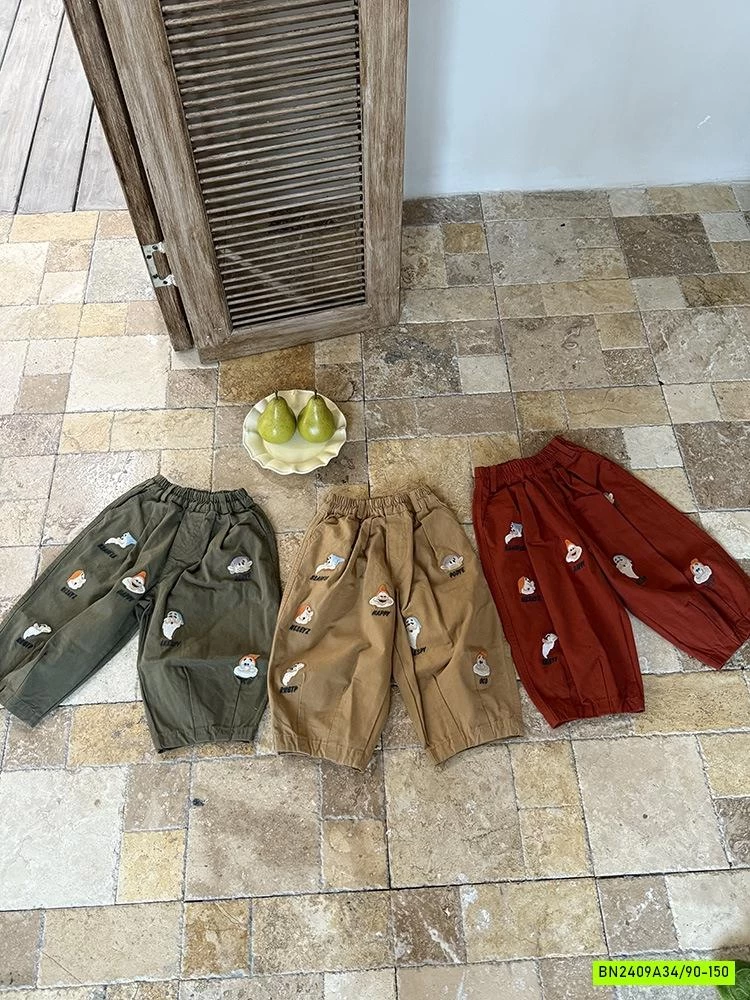 BAGGY THÊU BẢY CHÚ LÙN