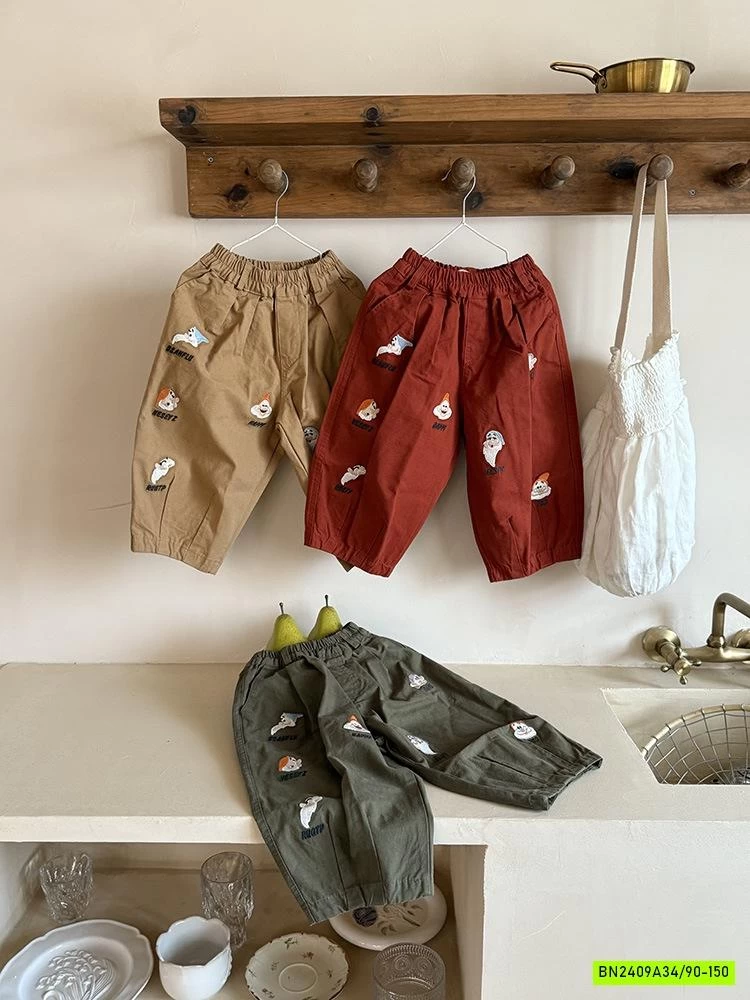 BAGGY THÊU BẢY CHÚ LÙN