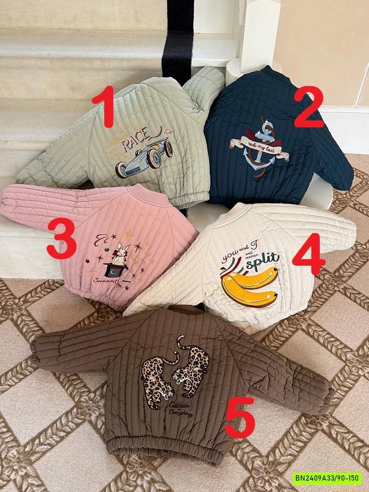 KHOÁC BOMBER THÊU HÌNH LÓT LÔNG