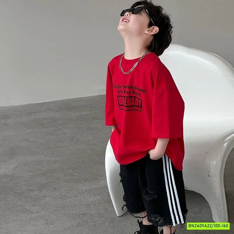 SƠ THUN NGẮN TAY IN CHỮ