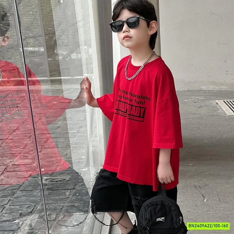 SƠ THUN NGẮN TAY IN CHỮ