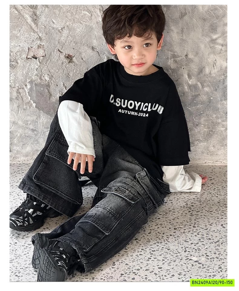 JEANS SUÔNG ĐEN TÚI HỘP BẠC MÀU