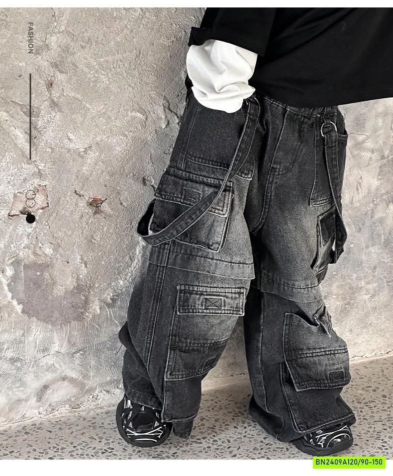 JEANS SUÔNG ĐEN TÚI HỘP BẠC MÀU