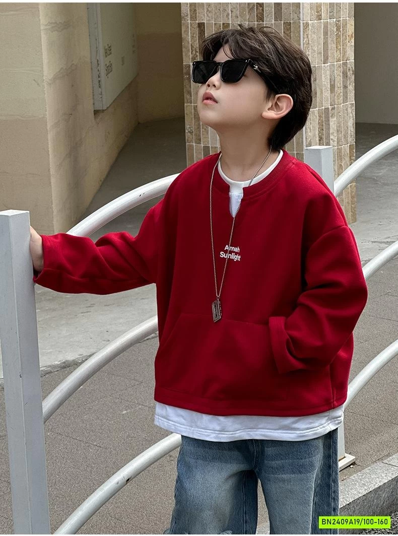 ÁO NỈ ĐỎ GIẢ 2 LỚP