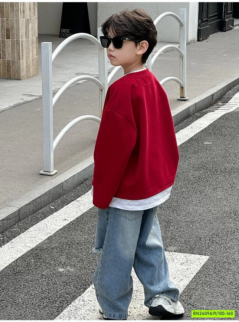ÁO NỈ ĐỎ GIẢ 2 LỚP