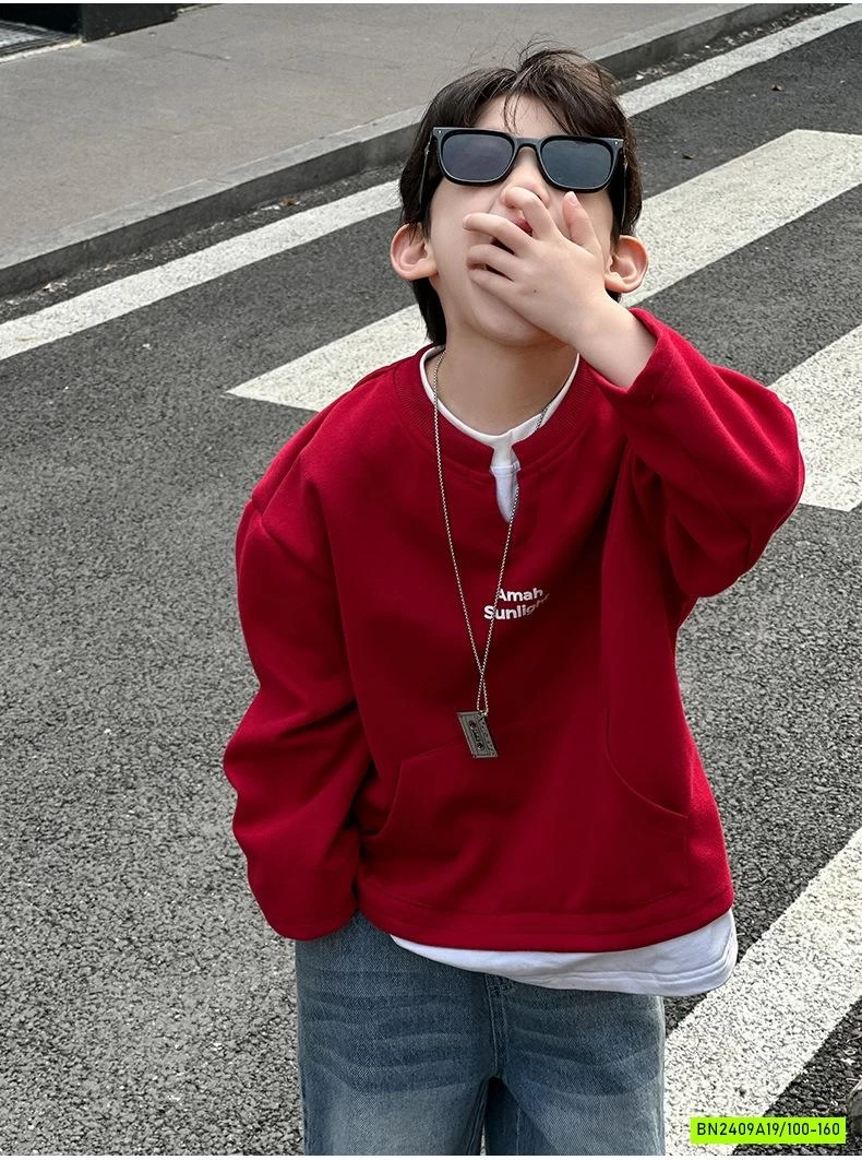 ÁO NỈ ĐỎ GIẢ 2 LỚP