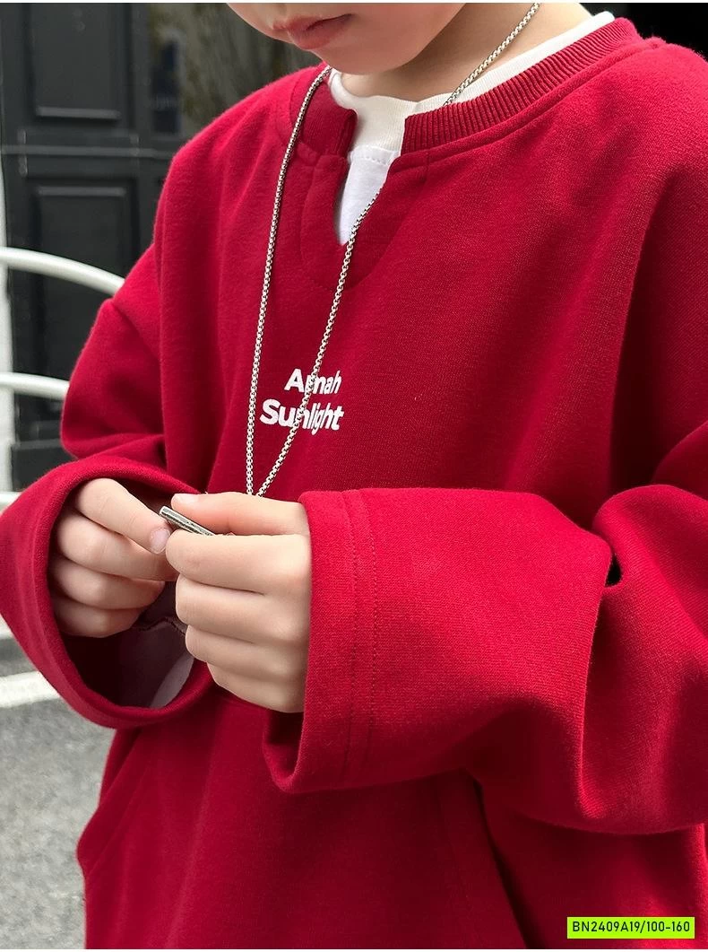 ÁO NỈ ĐỎ GIẢ 2 LỚP