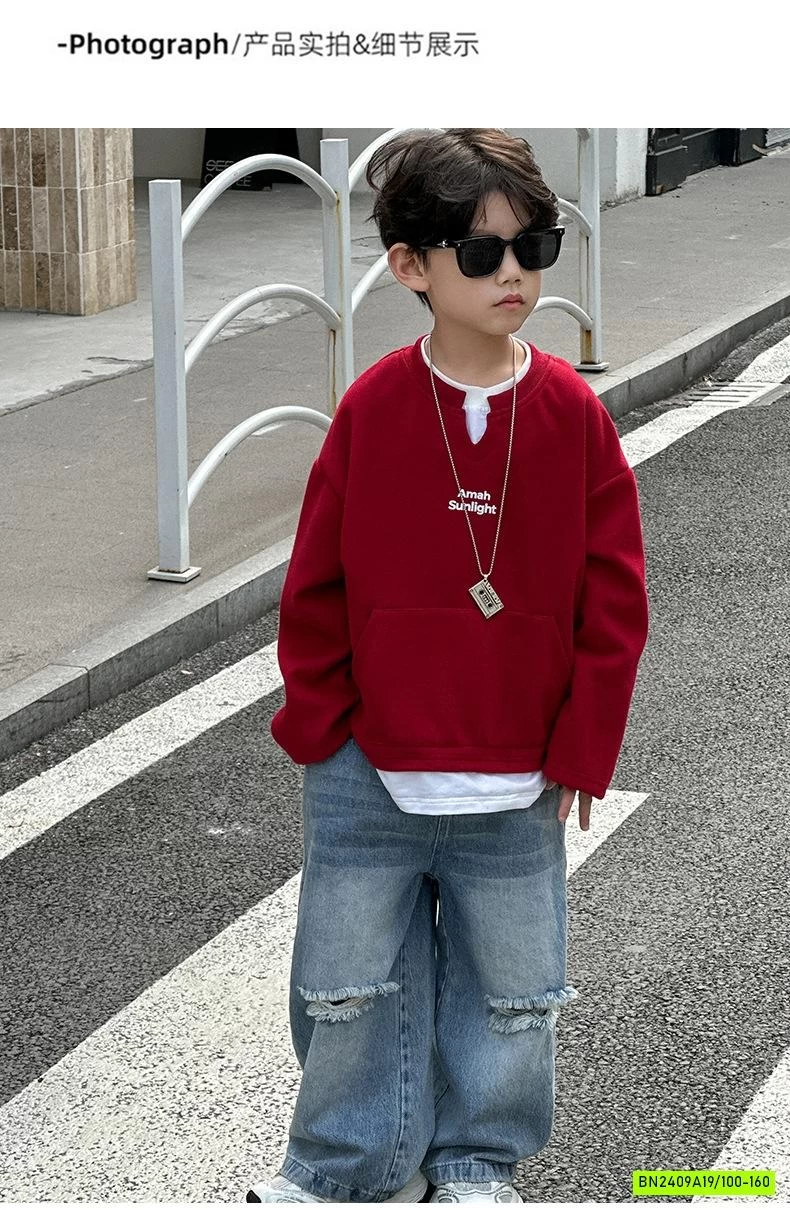 ÁO NỈ ĐỎ GIẢ 2 LỚP