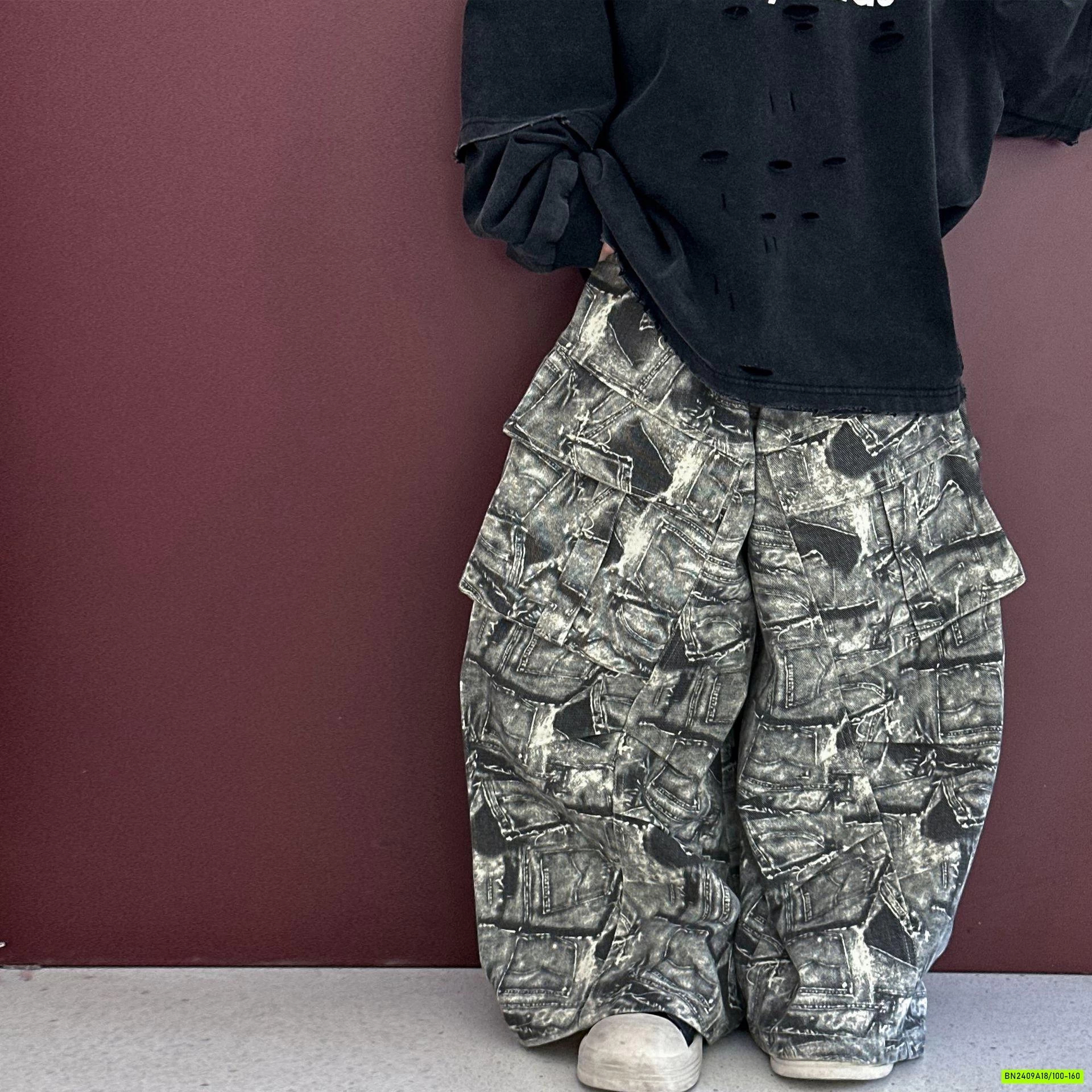 QUẦN HỌA TIẾT TÚI HỘP CÁ TÍNH