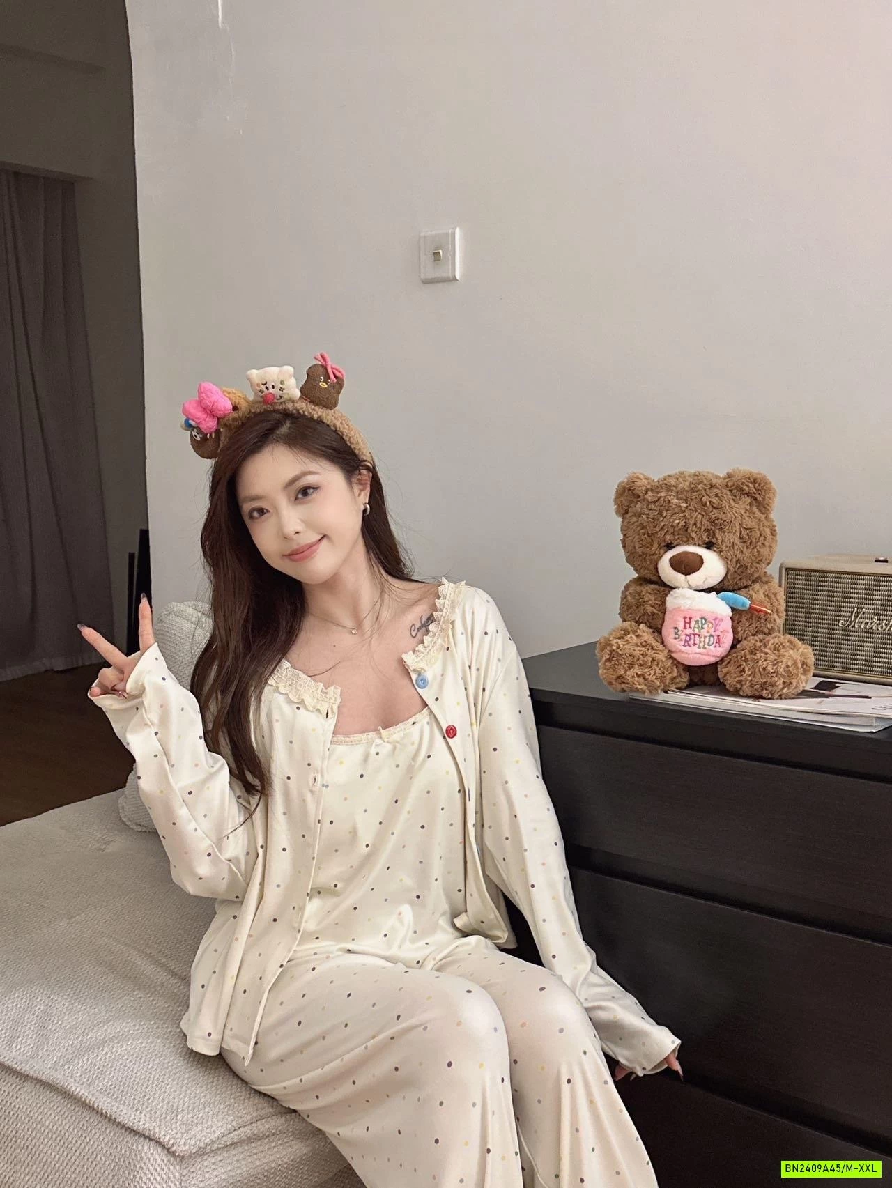 BỘ MẶC NHÀ KÈM BRA 3 CHI TIẾT HONGSHENG