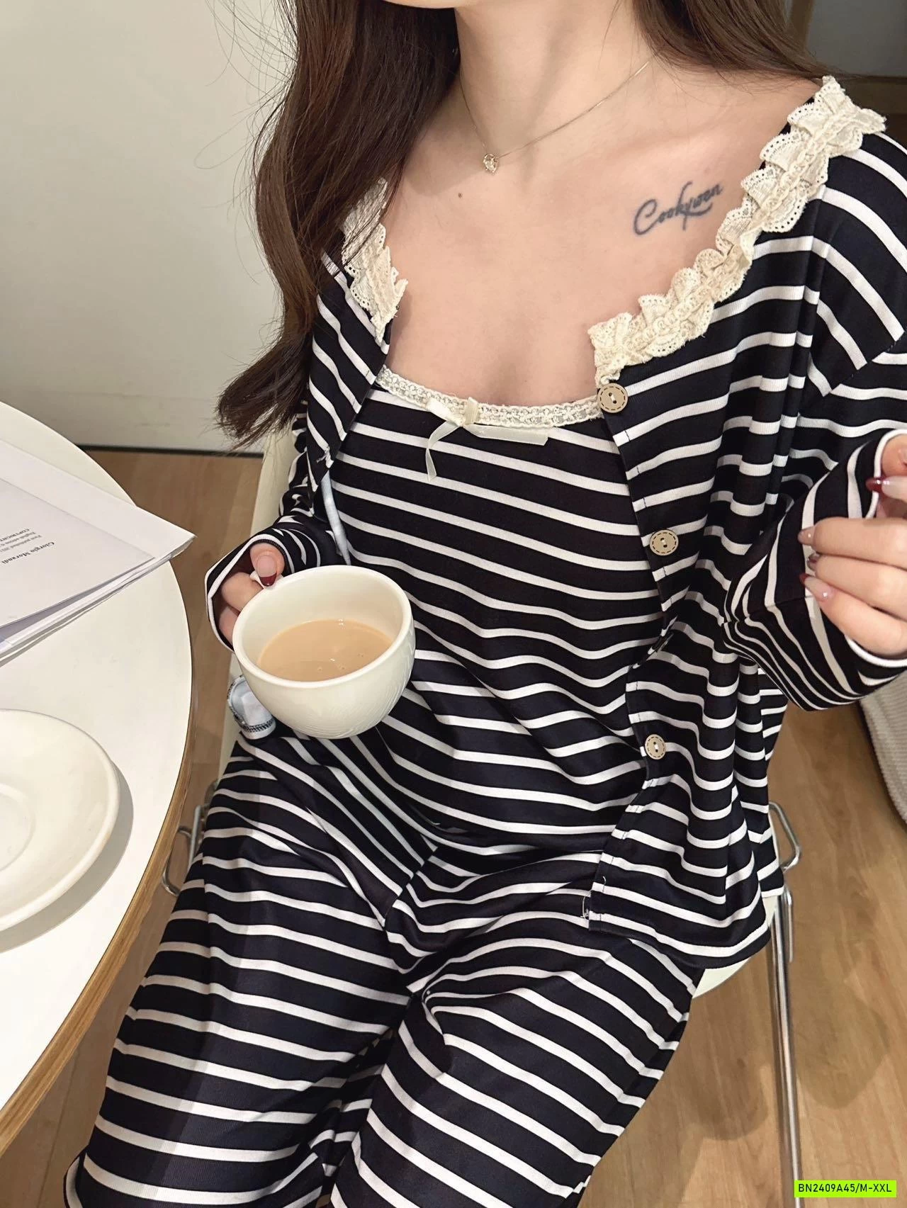 BỘ MẶC NHÀ KÈM BRA 3 CHI TIẾT HONGSHENG