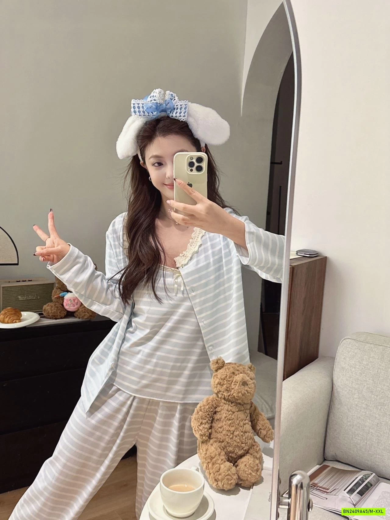 BỘ MẶC NHÀ KÈM BRA 3 CHI TIẾT HONGSHENG