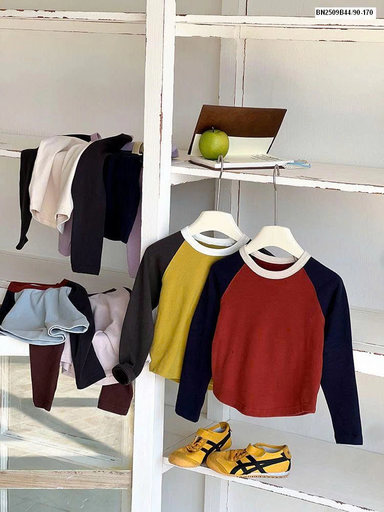 Áo dài tay phối màu nhà Ambb  25G040